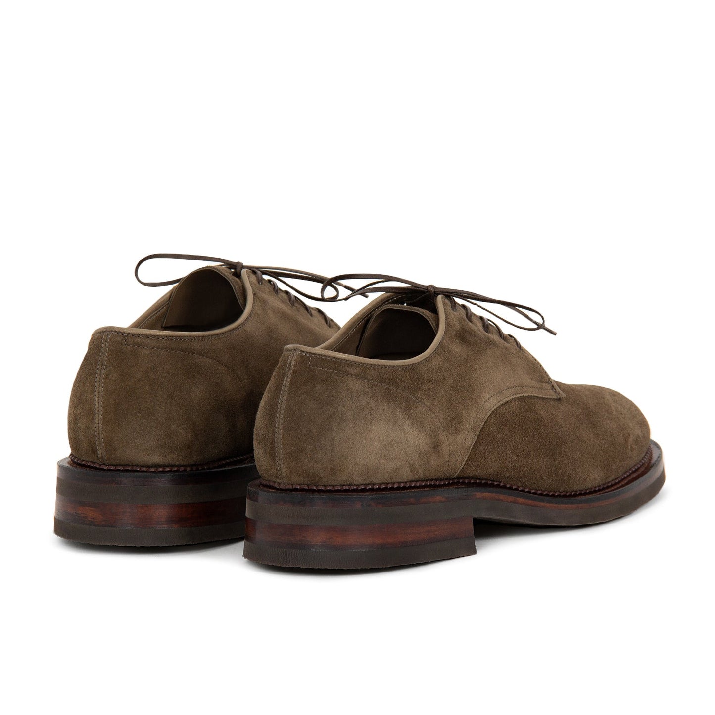 Rockland Blucher - Dark Olive Janus Calf Suede - VIBERG