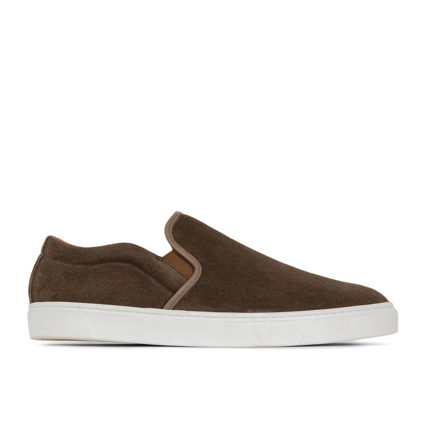 Slip On - Dark Olive Janus Calf Suede - VIBERG