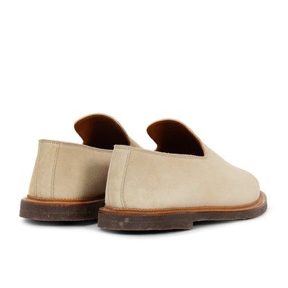 Slipper - Parchment Janus Calf Suede - VIBERG