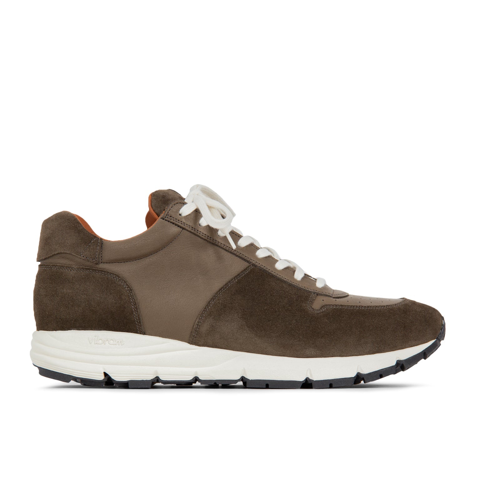 Sneaker - Dark Olive Janus Calf Suede - VIBERG