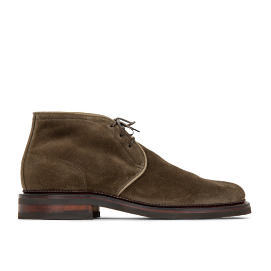 Uplands Boot - Dark Olive Janus Calf Suede - VIBERG