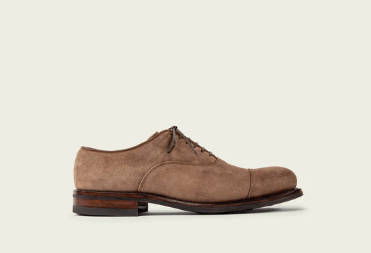 Bastion Oxford - Eco Veg Fallow Suede Roughout